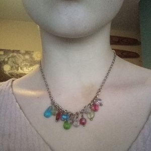 Rainbow beaded necklace